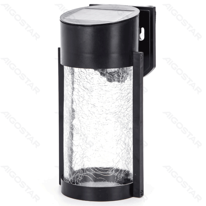 LED Saulės sieninis šviestuvas juodas 2700K