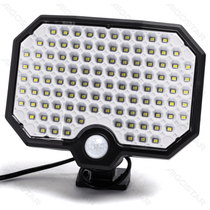 LED Solar Motion Sensor Split Wall Light Black 6500K