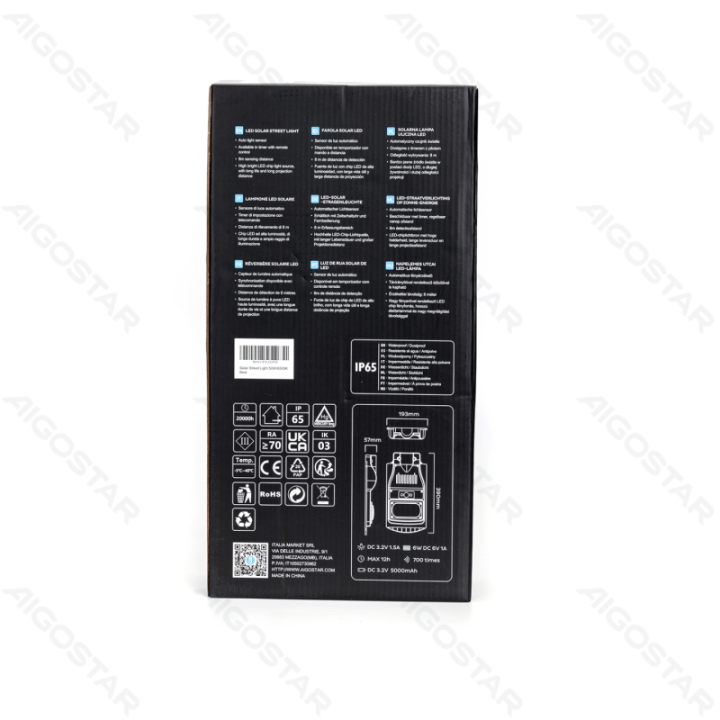 LED Solar Street Light with Remote Control
