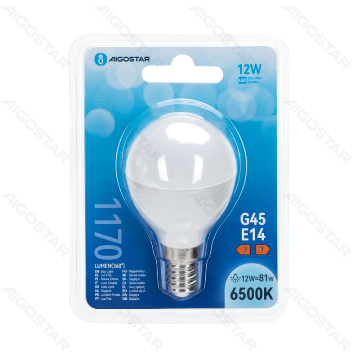 LED lemputė G45 12W 6500K 1170lm E14