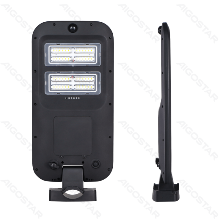 LED Solar Street Light Black Remote Controllable