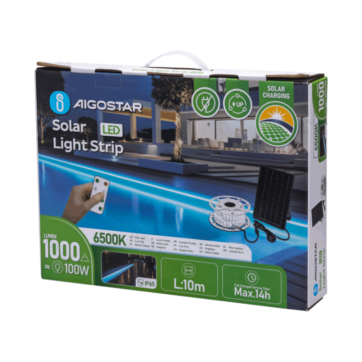 LED Saulės šviesos juosta 10m 6500K 100W