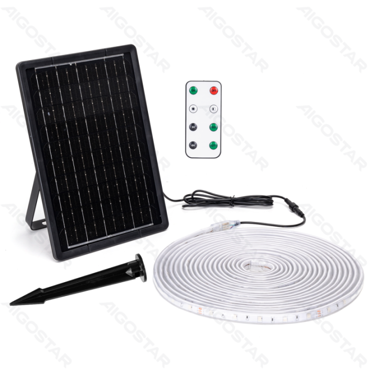 LED Solar Light Strip 10m RGB 100W