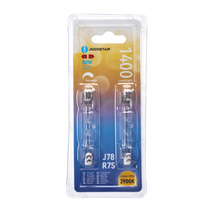 R7S J78 80W 2900K 2 vnt.