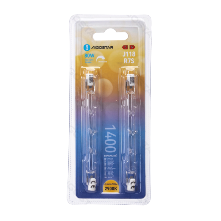 R7S J118 80W 2900K 2 vnt.