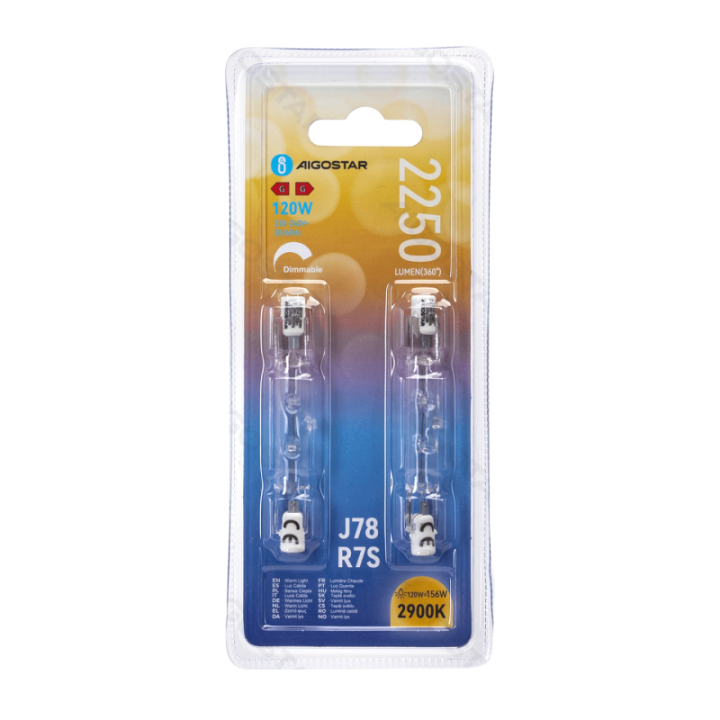 R7S J78 120W 2900K 2pcs