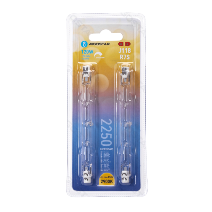 R7S J118 120W 2900K 2pcs