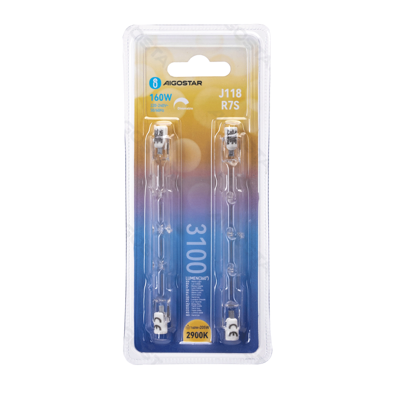 R7S J118 160W 2900K 2pcs