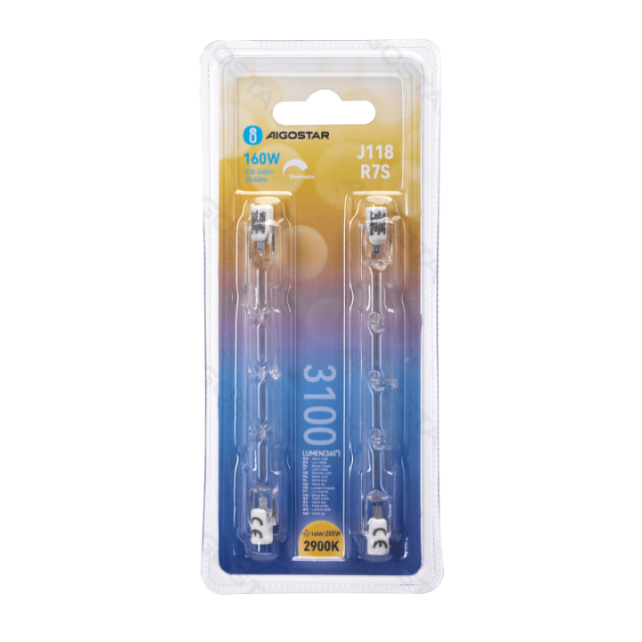 R7S J118 160W 2900K 2pcs