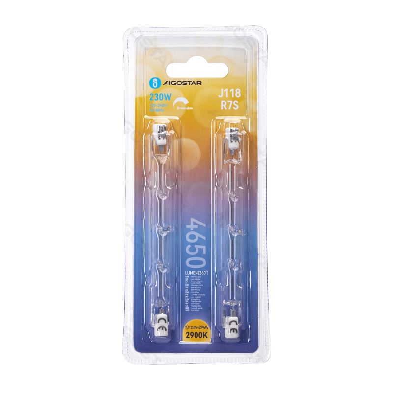 R7S J118 230W 2900K 2pcs
