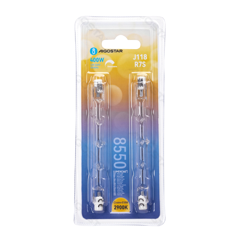 R7S J118 400W 2900K 2vnt.