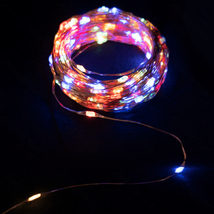 LED Saulės vario girliandos RGBY