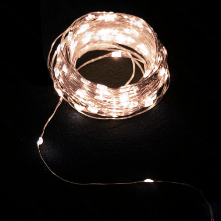 Solar string lights, cold white, 2m+10m