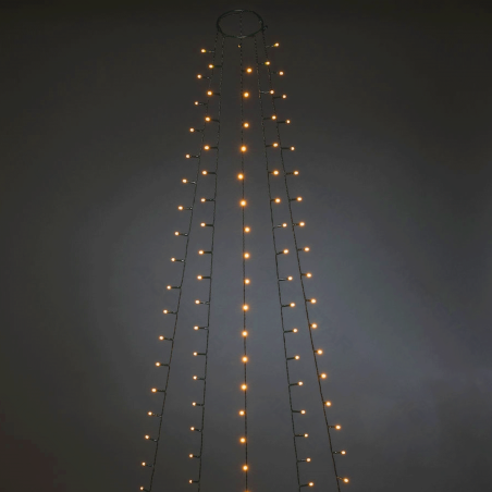 3AA Battery String Lights Tree Cover Light Warm White 1.2m