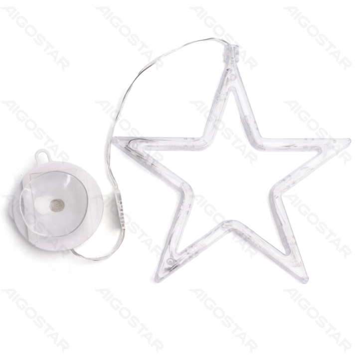 Battery powered pendant with suction cup star shaped, warm white ,IP20 Indoor