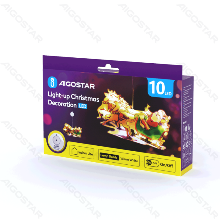 Battery powered pendant with suction cup reindeer, small, warm white ,IP20 Indoor