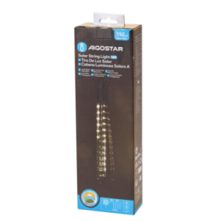 Solar 0.3m- meteor shower string lights, cold white, 5m