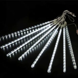 Low voltage 0.3m- meteor shower string lights, cool white, 3m+5m, 8strips 8 strips ,IP44, Indoor&Outdoor