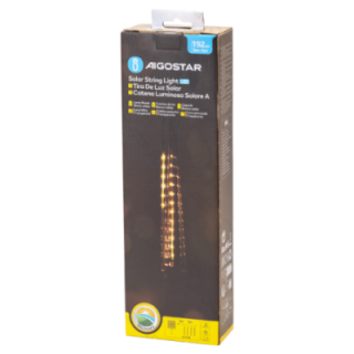 Solar 0.3m- meteor shower string lights, warm white, 5m