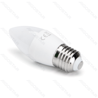LED C37 Apvalioji lemputė-E27-3W-6500K-255lm