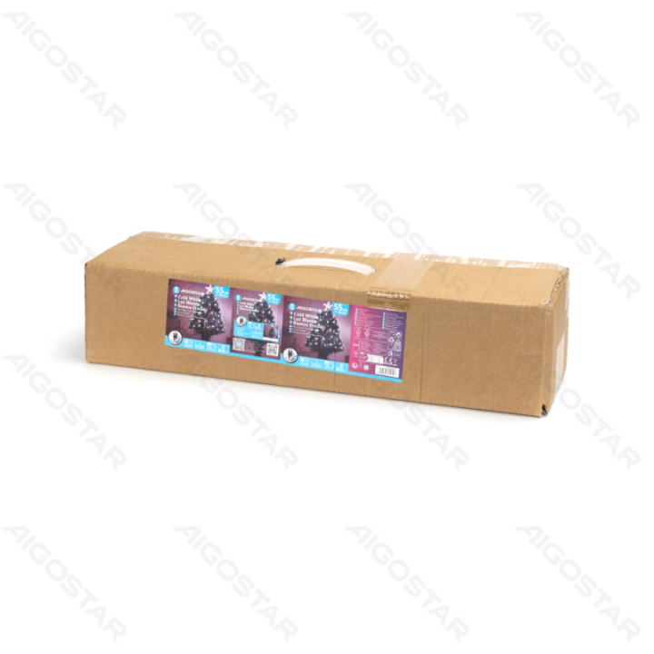 Žemos įtampos optinė eglutė, šaltai balta, 0.6m, IP44, Vidaus ir lauko