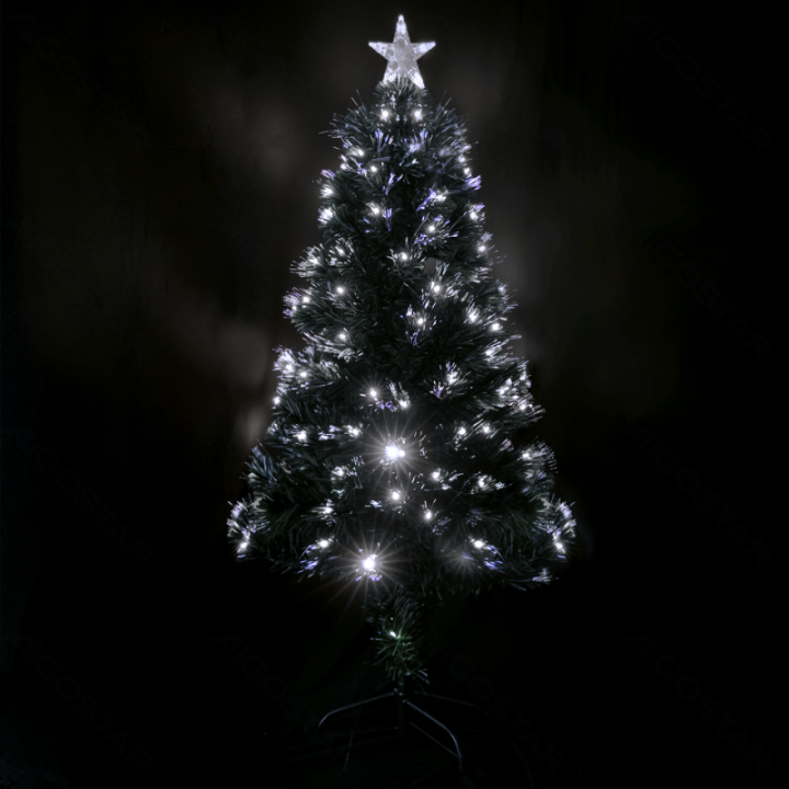 Low voltage fiber optic Christmas tree, cold white, 1.2m ,IP44, Indoor&Outdoor