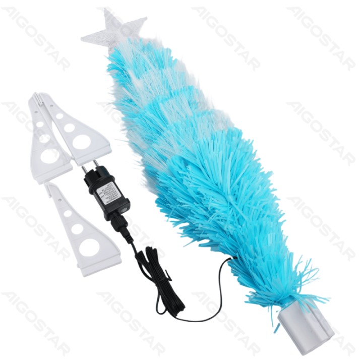 Low-voltage fiber optic tree, 0.6m, aqua blue ,IP44, Indoor&Outdoor