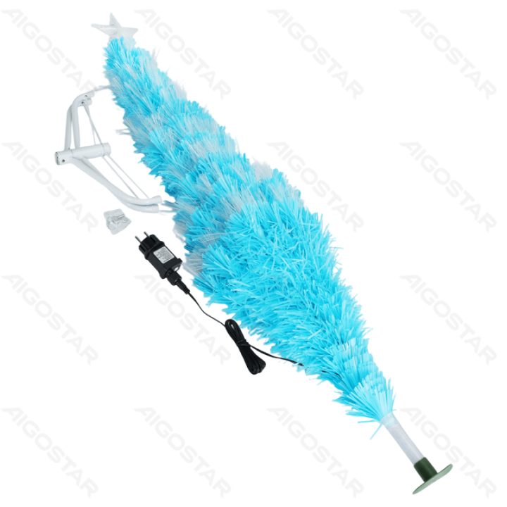 Low-voltage fiber optic tree, 1.2m high, aqua blue ,IP44, Indoor&Outdoor