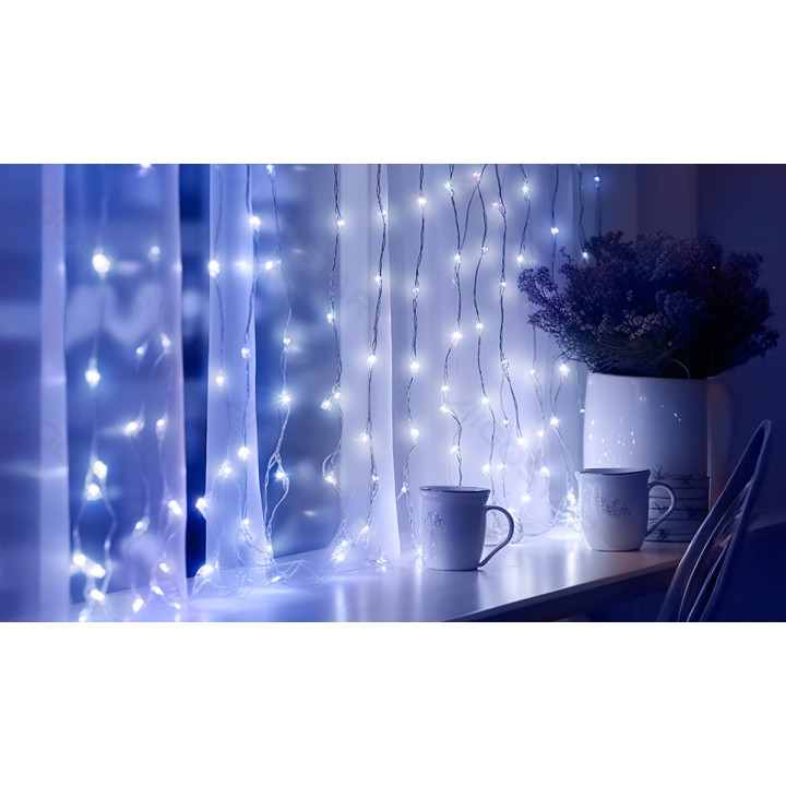 Coin cell copper wire string lights, cold white, 2m ,IP20 Indoor