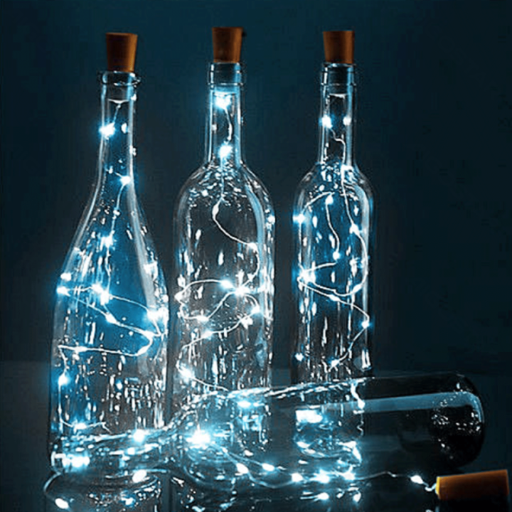 Coin cell copper wire string lights, cold white, 2m ,IP20 Indoor