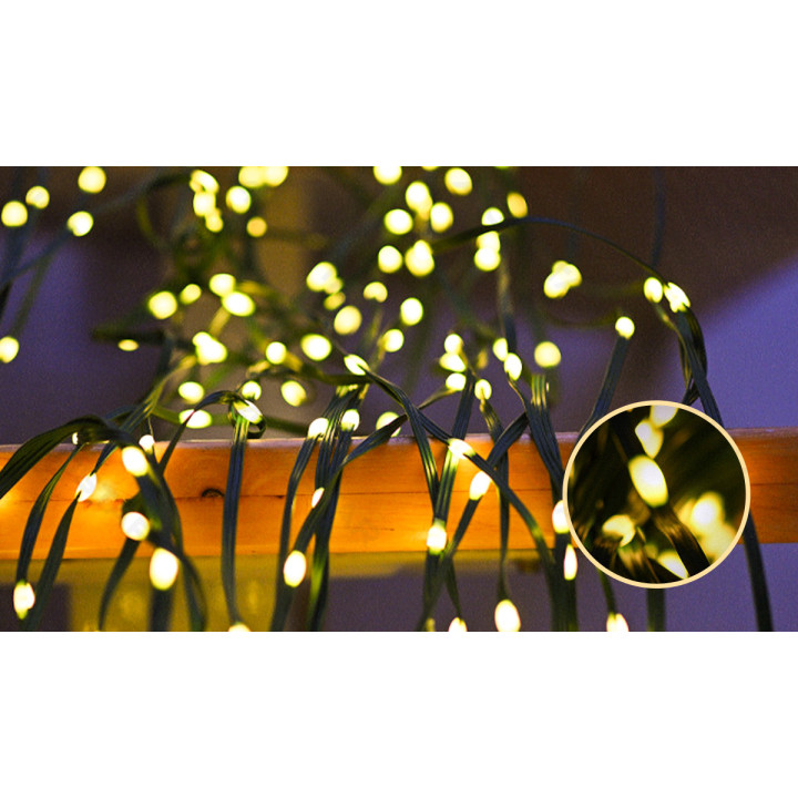 3AA battery string lights (PVC & copper), warm white, 10m ,IP44, Indoor&Outdoor