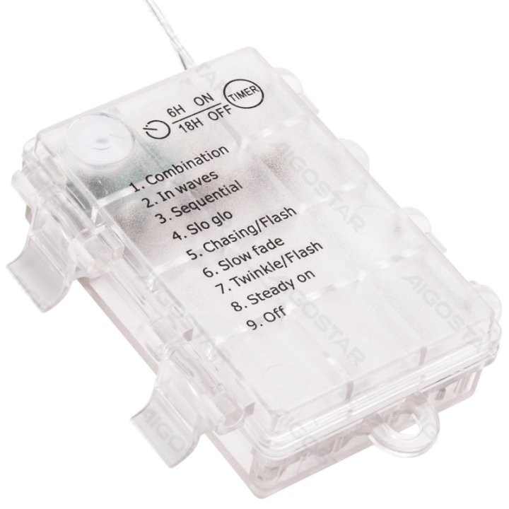 3AA battery flat string lights, cold white, 5m ,IP44, Indoor&Outdoor