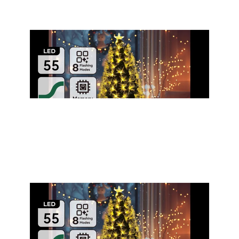 Low-voltage fiber optic tree, 0.6m, warm white ,IP44, Indoor&Outdoor