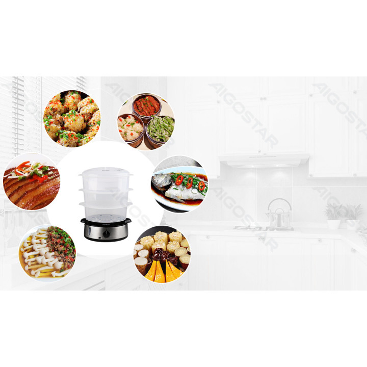 800W 9L Electric SUS Food Steamer