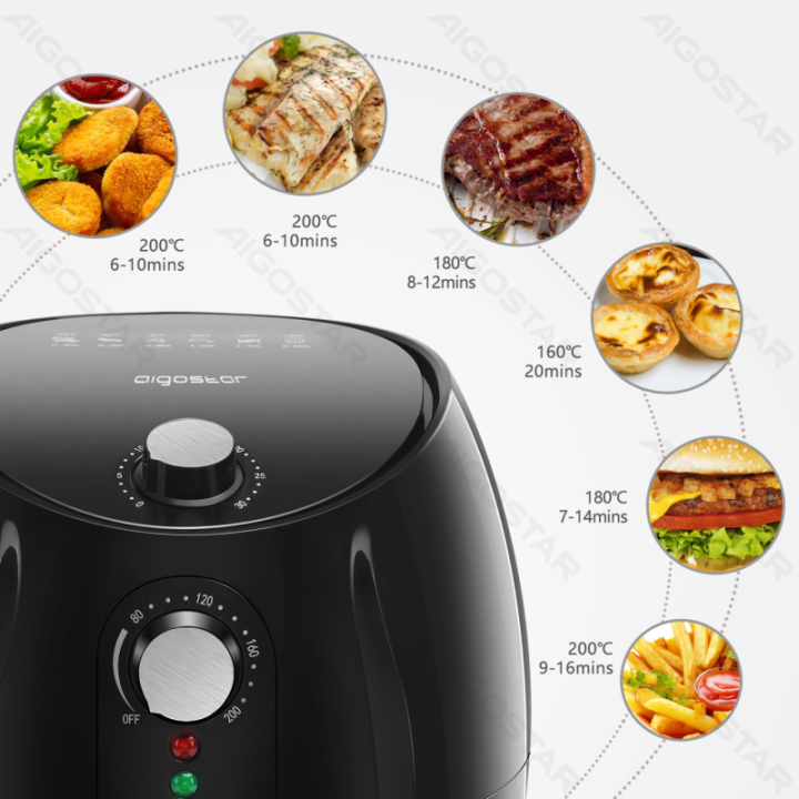 1500W 3.5L mechaninė oro gruzdintuvė