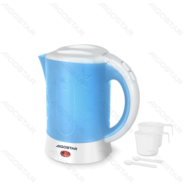 650W 0.6L plastikinis kelioninis elektrinis virdulys