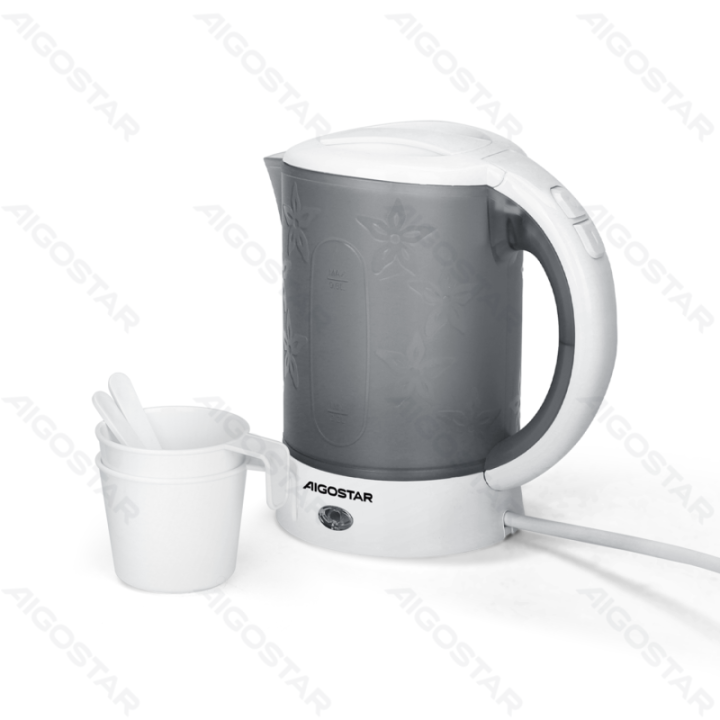 650W 0.6L Plastic Travel Electric Kettle