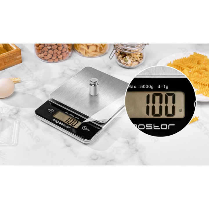 Skaitmeninė SUS virtuvinė svarstyklė 5kg