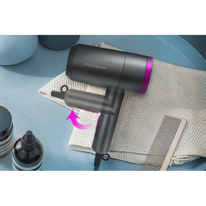 1800W sulankstomas kelioninis plaukų džiovintuvas