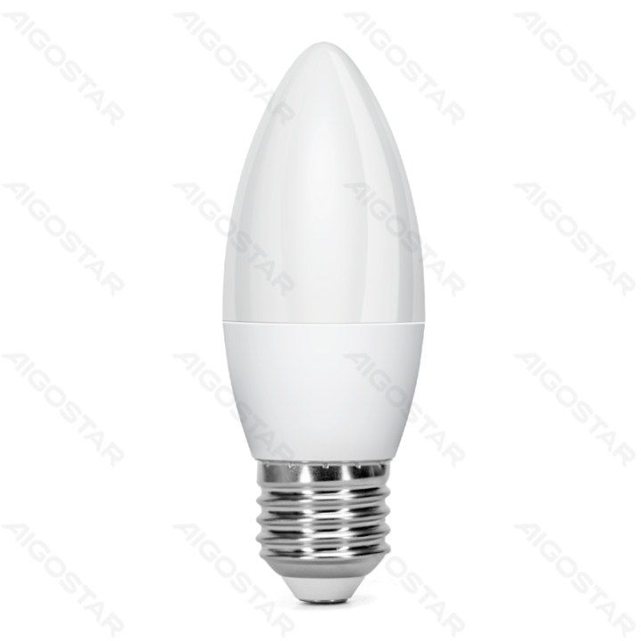 LED C37 Globe Bulb-E27-4W-6500K-340lm-2 pcs