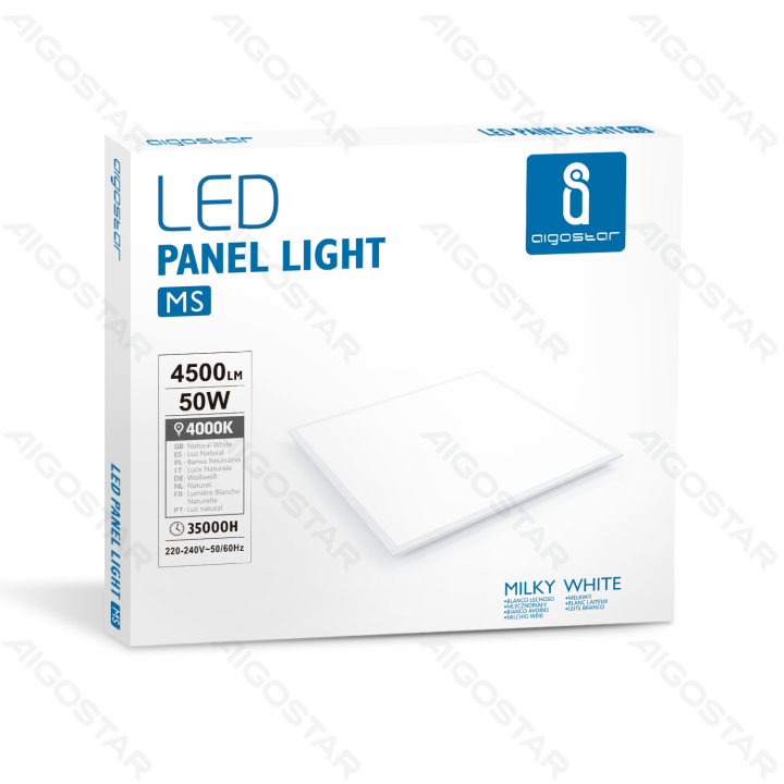 E5 MS Edge-lit Panel Light 50W 4000K（595*595*9mm）