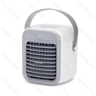 Portable Air Cooler, 7 Inches, 9 Blades, 3 Speeds, 2000mAh, White