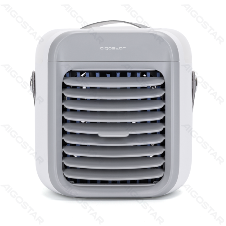 Portable Air Cooler, 7 Inches, 9 Blades, 3 Speeds, 2000mAh, White