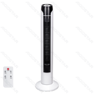 Tower Fan,36 Inches, 3 Speeds, Black, Remote control