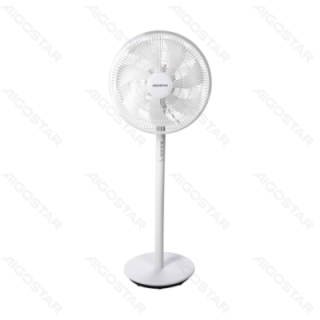 Stand Fan,16 Inches, 7 Blades, 3 Speeds, White