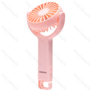 Handheld Fan, 3 Inches, 7 Blades, 5 Speeds, 1200mAh, Pink