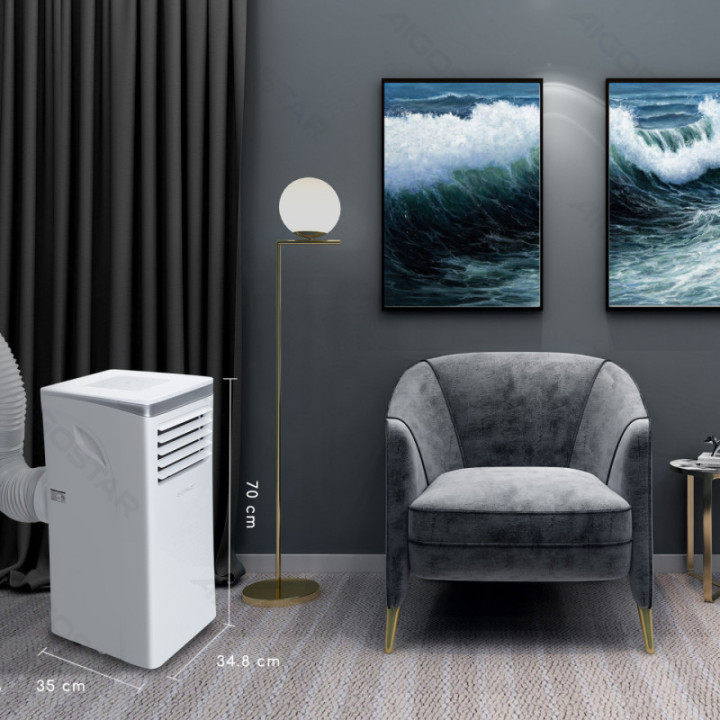 WiFi išmanus nešiojamas oro kondicionierius 9000BTU