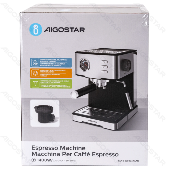 Espresso aparatas 1400W 20Bar 1.7L