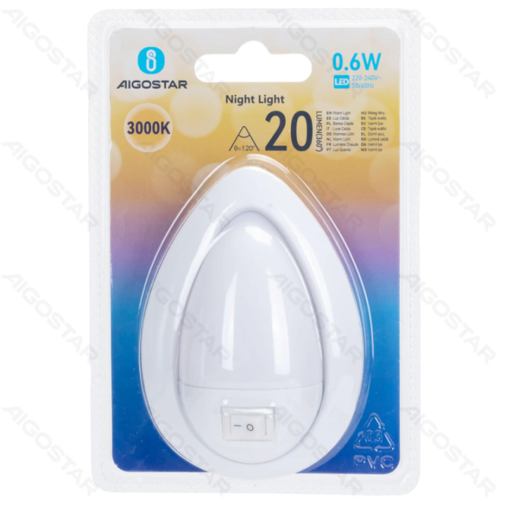 LED night light 0.6W 3000K