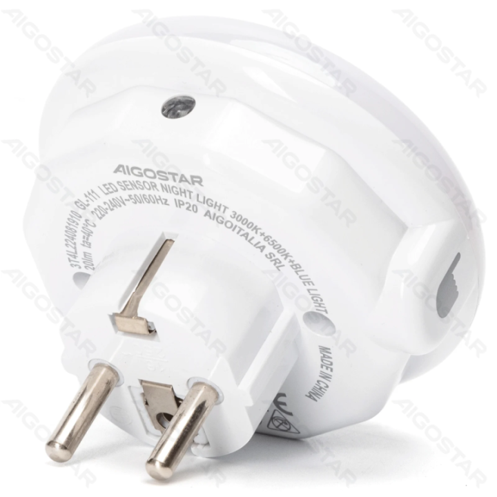 LED jutiklinė naktinė lemputė 0.6W 3000K